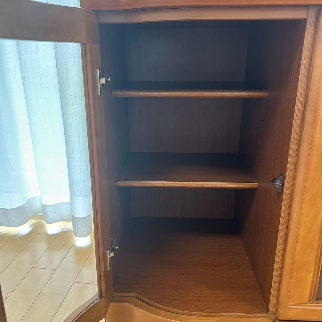 北欧ヴィンテージ　キャビネット　サイドボード　ガラス　フローラ120 アーチ型