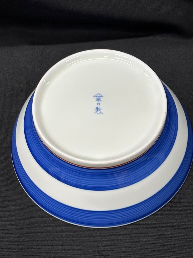 【美品】深川製磁　深川　月見うさぎ　深鉢　鉢　1700-069