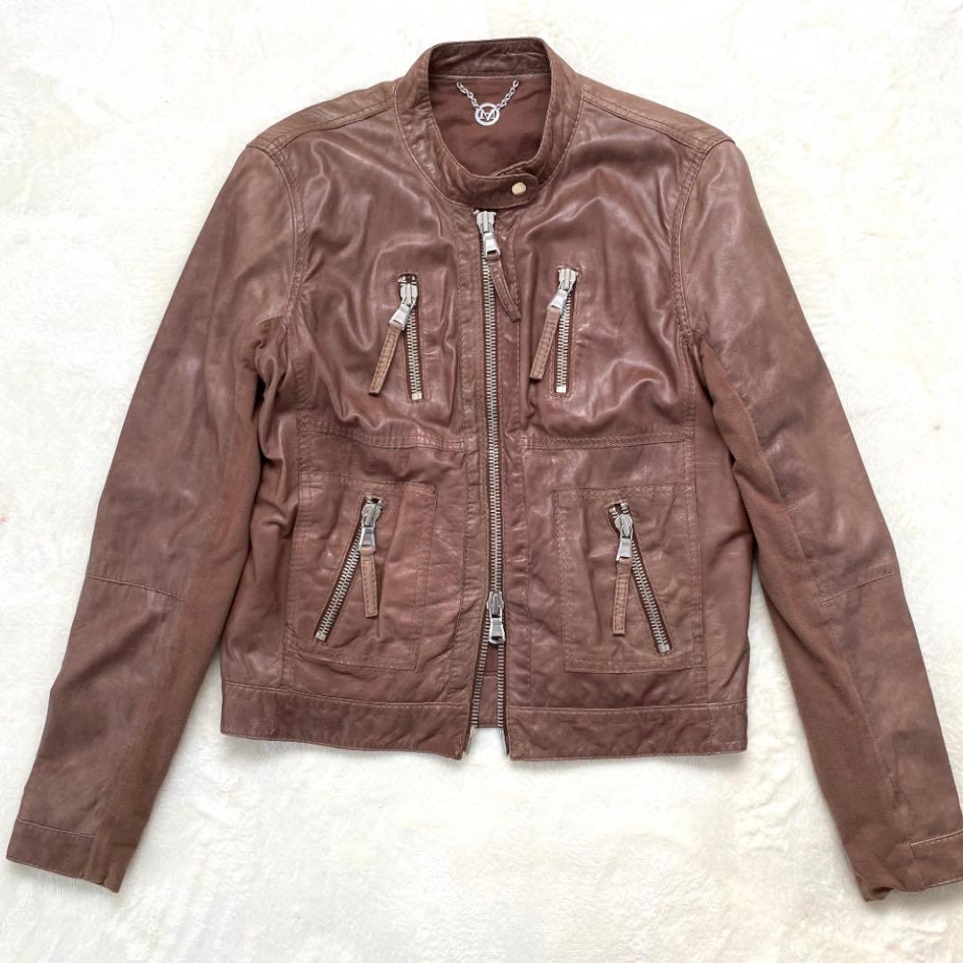 jet ✨Max Mara✨ レザージャケット ラムレザー