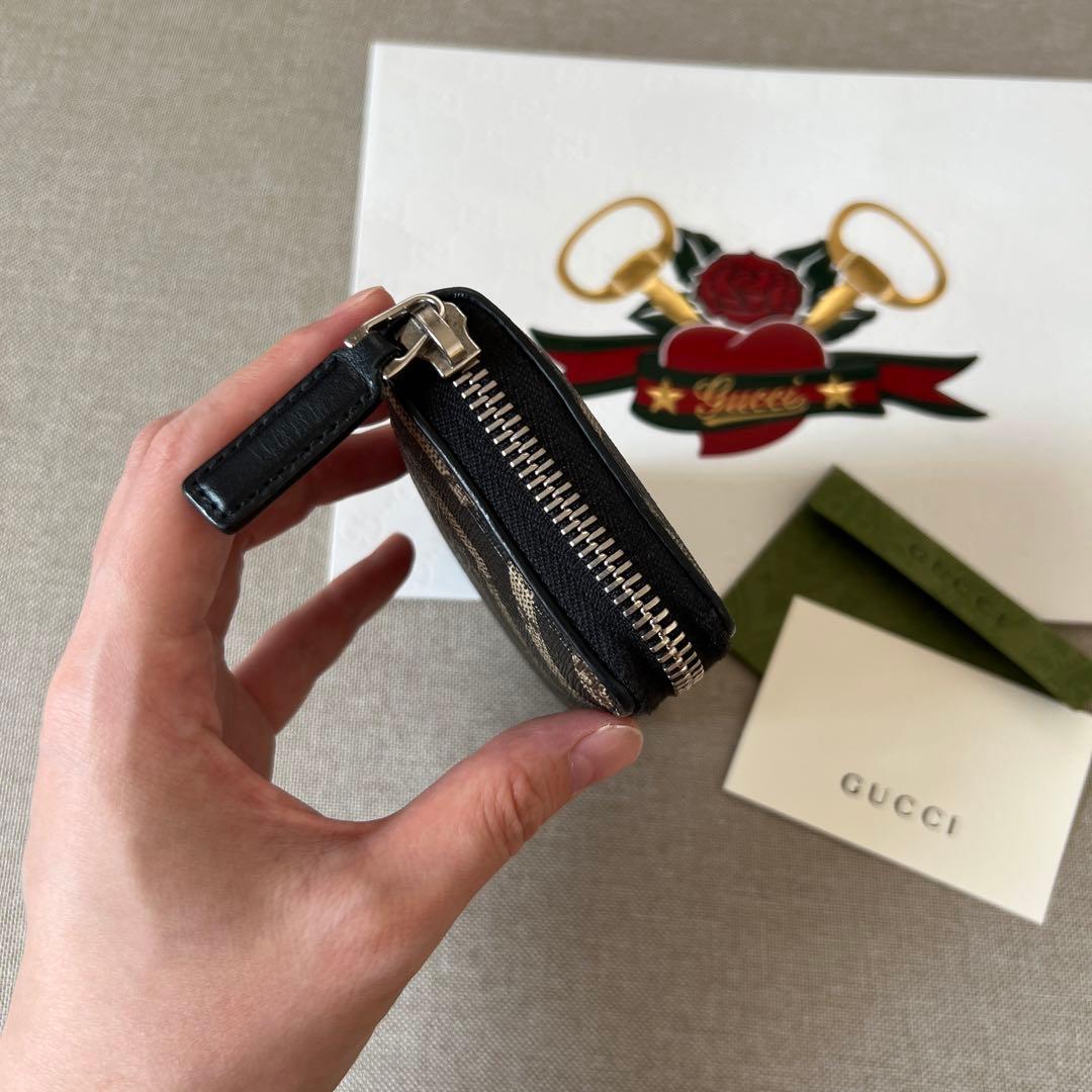 GUCCI グッチ GGカレイド ケース ブラック 【中古】
