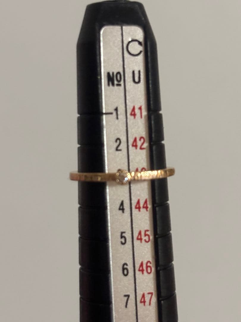 agete10Kゴールドリング、サイズ3