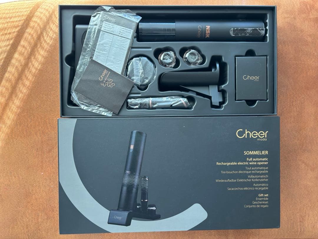 Cheer Moda ソムリエ 充電式 電動ワインオープナー ギフトセット