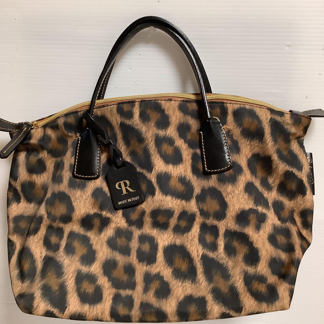 ロベルタピエリ　ヒョウ柄　　2wayトートバッグ「マリン 」