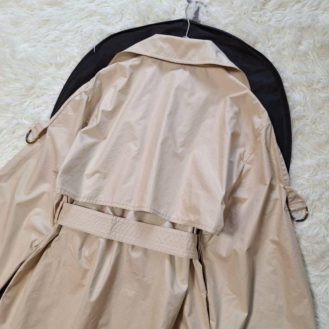 美品✨ベイジ トレンチコート ロングコート スプリング ウエストベルト L