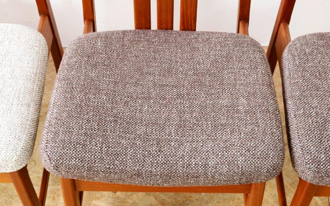 美品 ヴィンテージ チーク無垢材 ハイバックダイニングチェア 1脚分