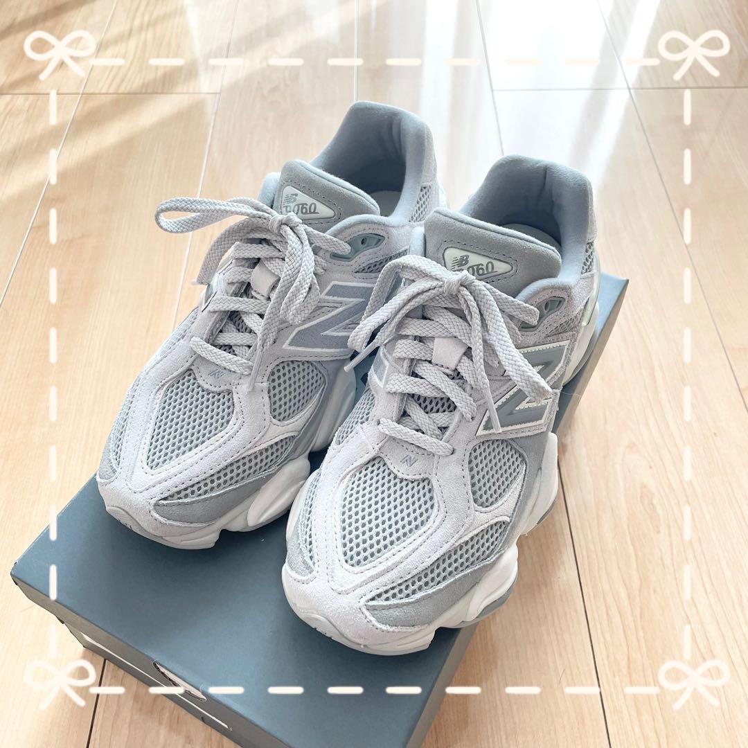 【美品】ニューバランス 9060 (U9060ERD) 24.5 グレー