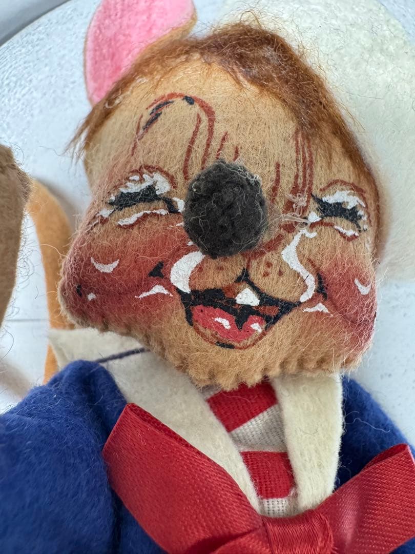 セーラー服　フェルト製　ビンテージドール　マウス　アメリカ　USA