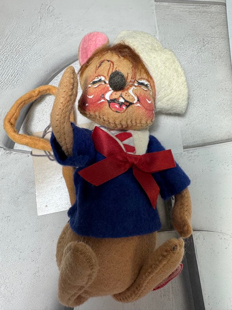 セーラー服　フェルト製　ビンテージドール　マウス　アメリカ　USA
