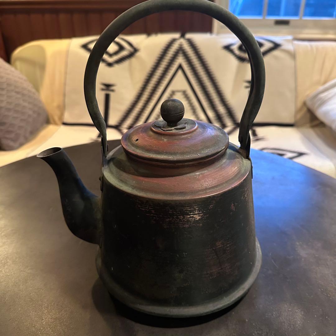 ビンテージ　レトロ　銅製　やかん　ケトル