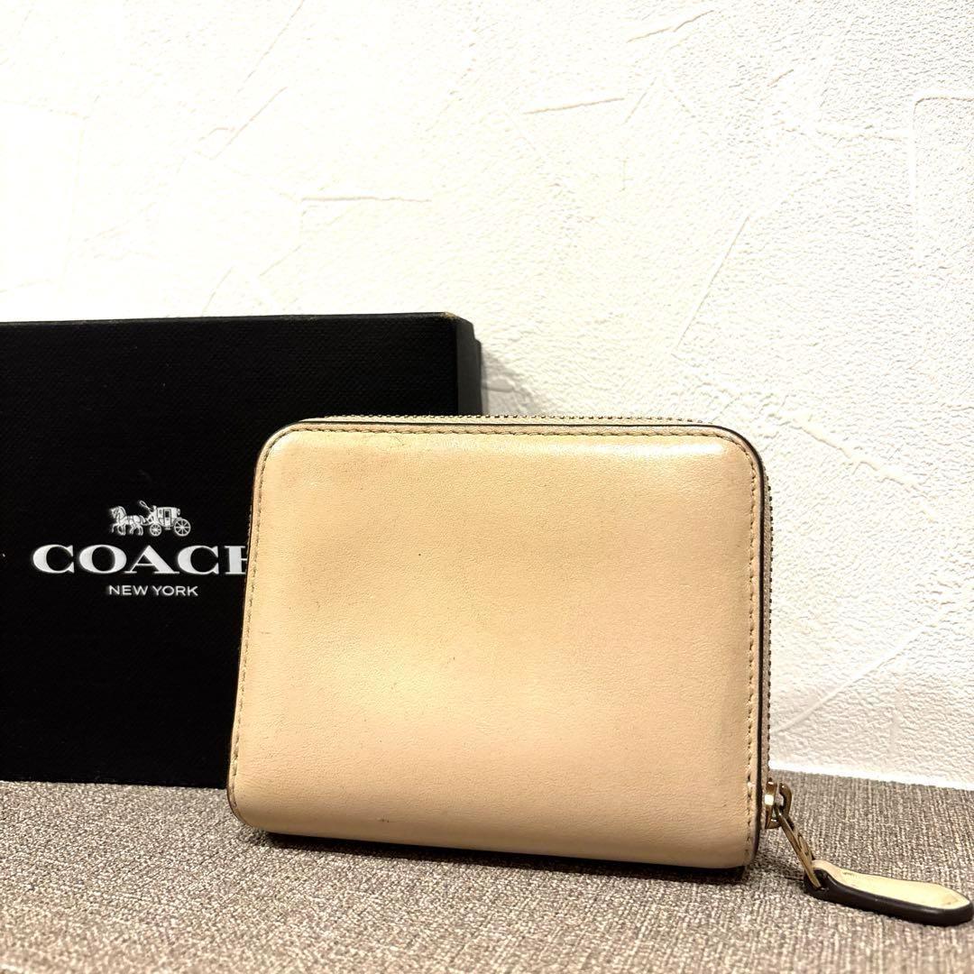 【箱付き】coach 二つ折り財布 レキシー　恐竜