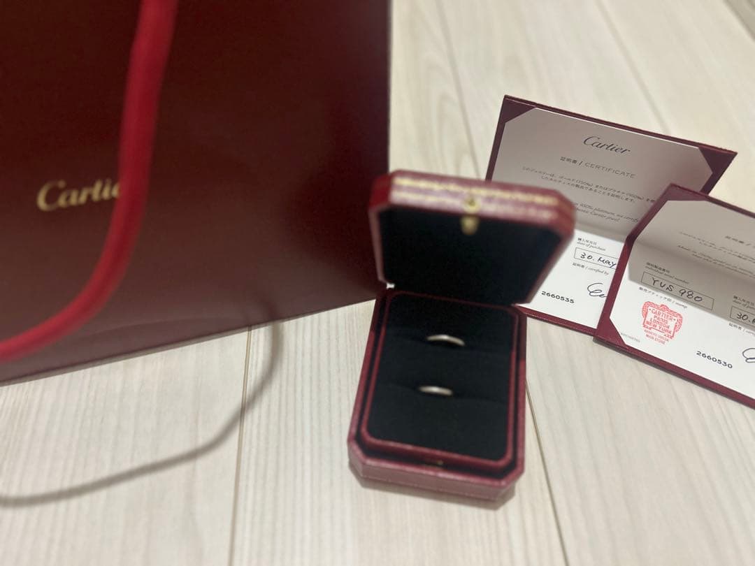の*ん様 Cartier 結婚指輪　1895 WEDDING BAND