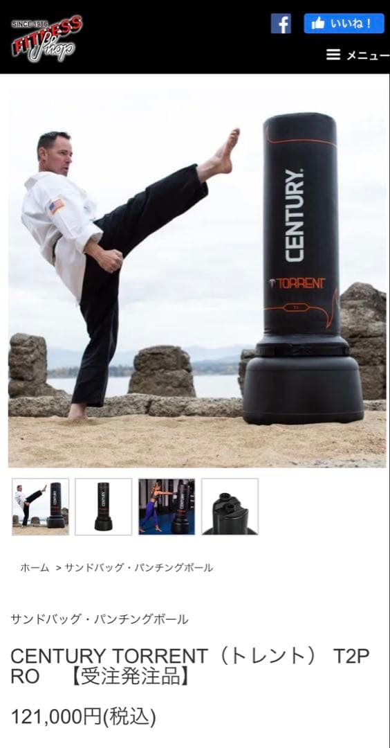引き取り可能な方限定　 CENTURY TORRENT サンドバッグ　中古品