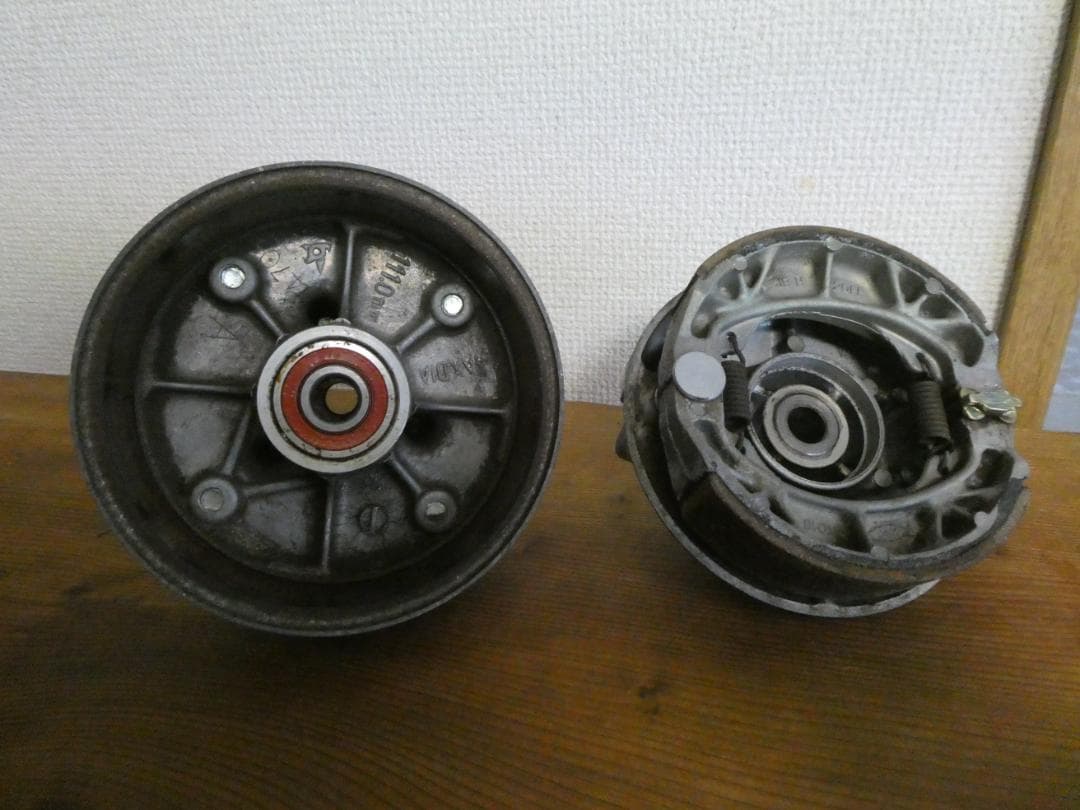 【中古】 モンキー前後ハブ・ドラムブレーキ
