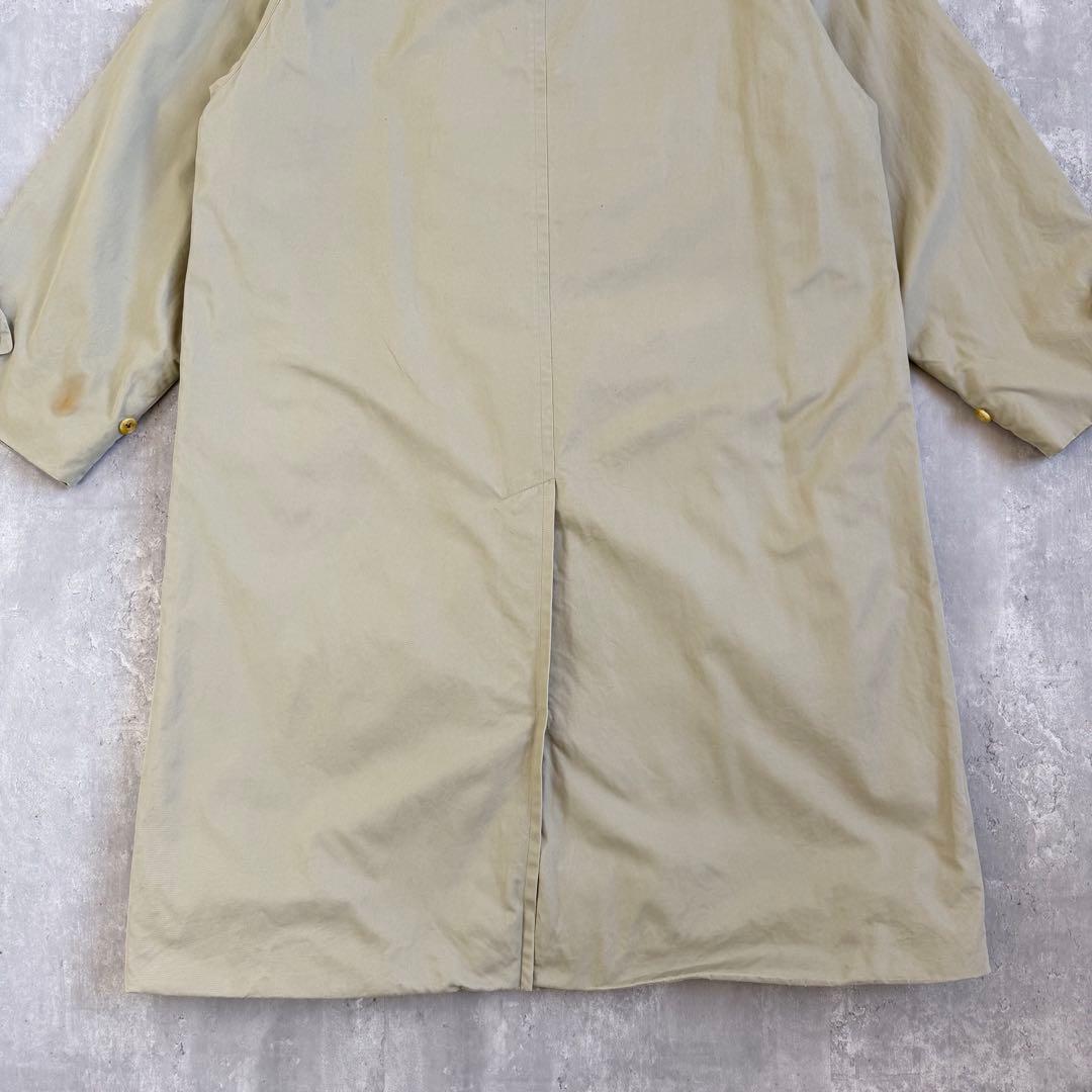 80's バーバリーズ ステンカラーコート 比翼ボタン 175推奨 ヴィンテージ