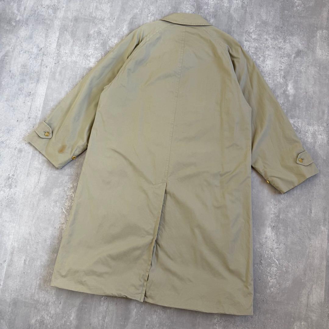 80's バーバリーズ ステンカラーコート 比翼ボタン 175推奨 ヴィンテージ