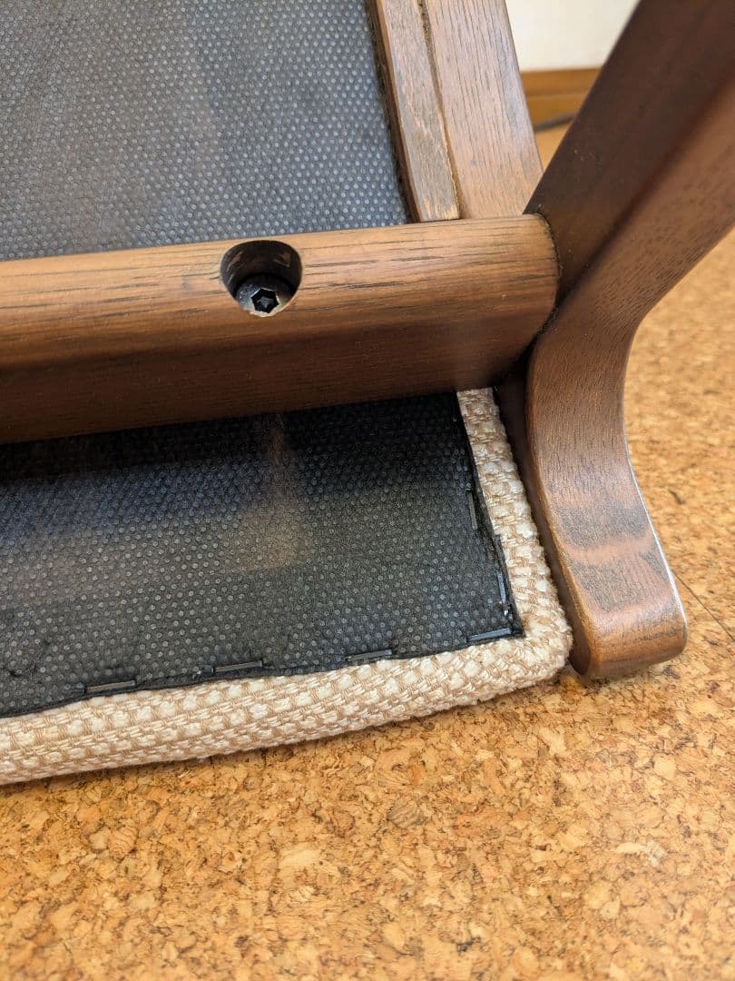 冨士ファニチア製　木製チェア 茶色