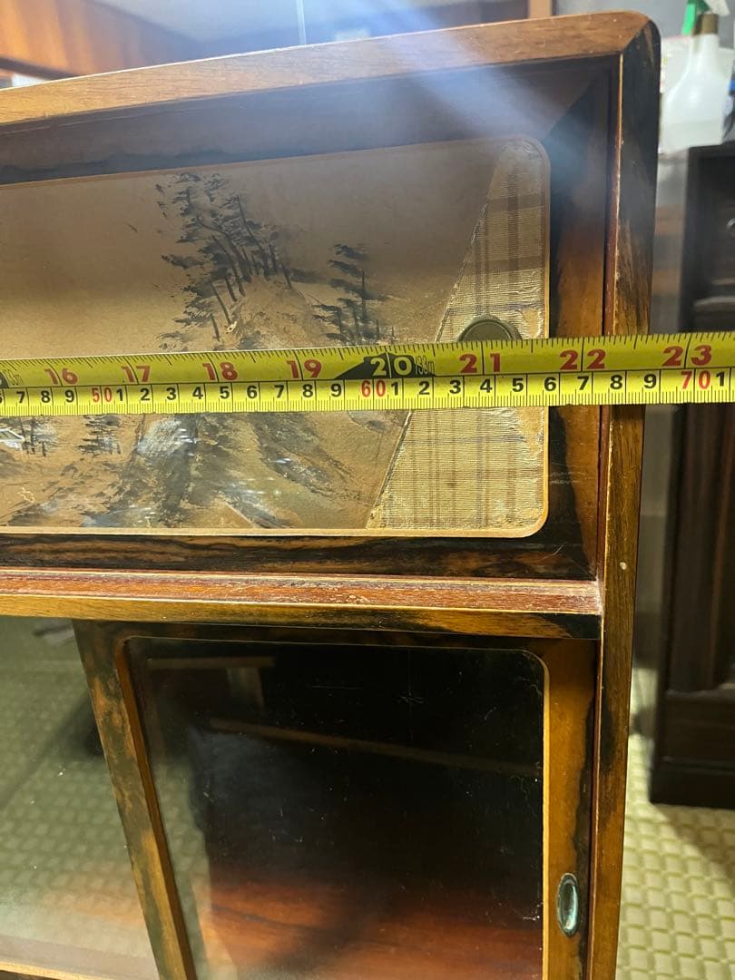 黒柿張り　茶箪笥　骨董品　超希少　欅と黒柿造り 高級　ヴィンテージ