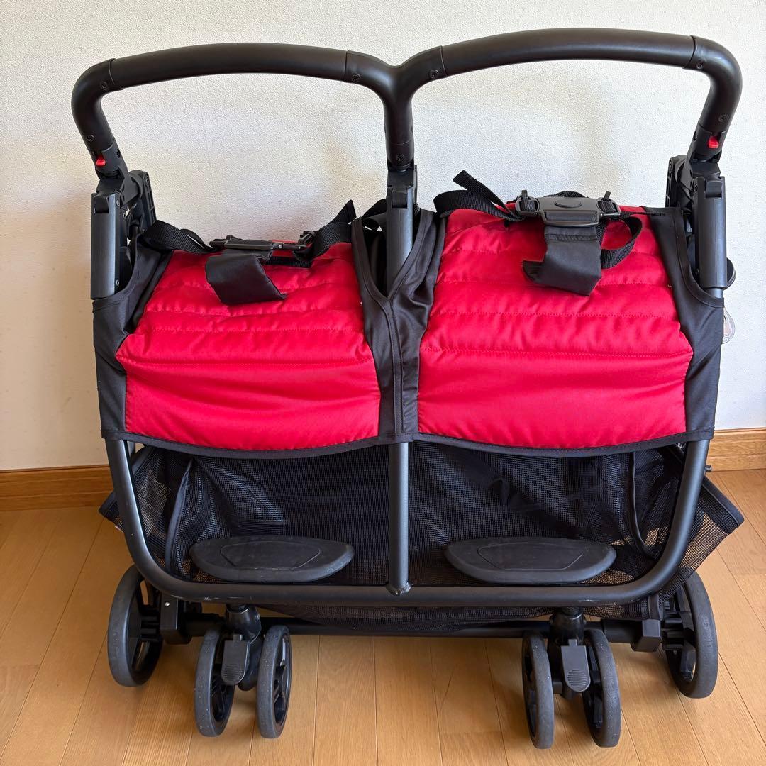 【送料無料】 ココロン ツイン 2人乗り 横型 ベビーカー 双子用 兄弟姉妹