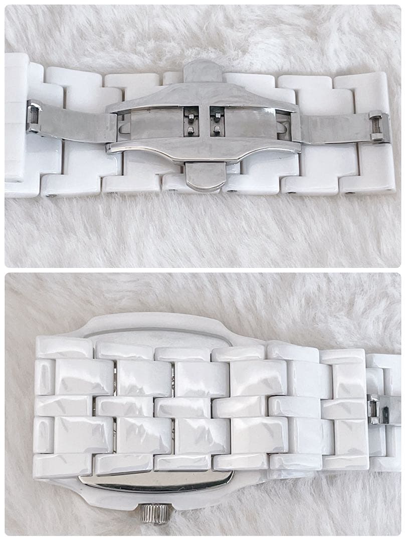 【廃盤】DIESEL セラミック 腕時計 ホワイト 箱付き 極美品 ユニセックス