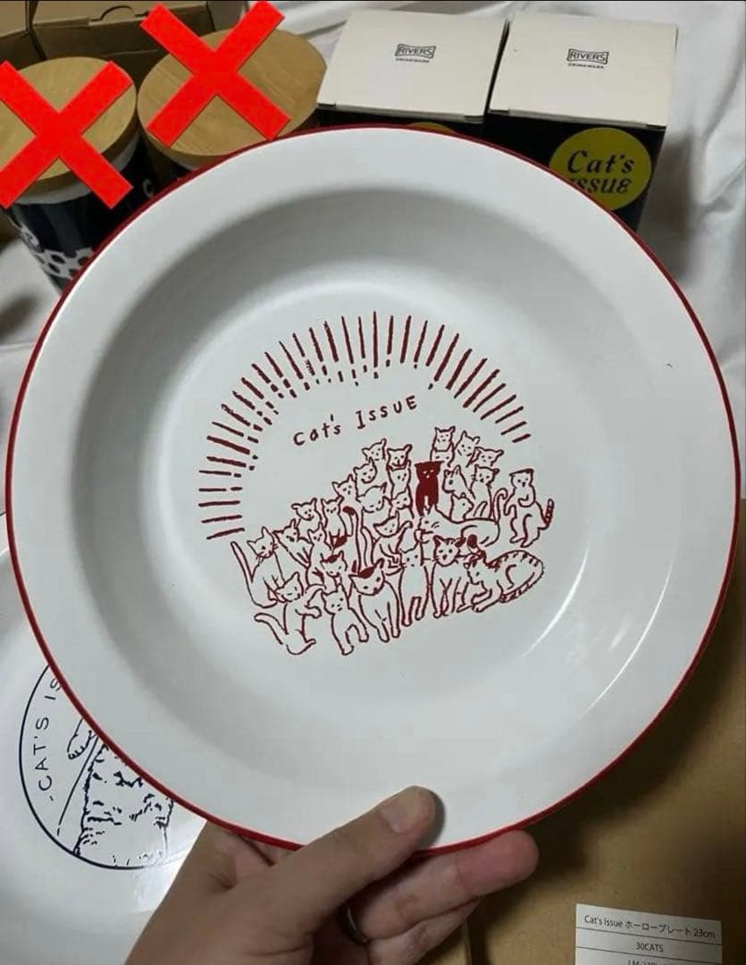 新品　cat's issue ホーロー　皿　　タンブラー　キャッツイシュー