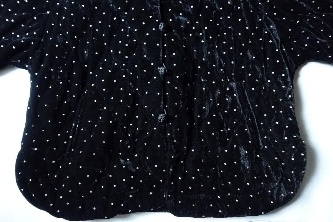 2025 ne Quittez pas☆ベルベットグリッタープリントジャケットF