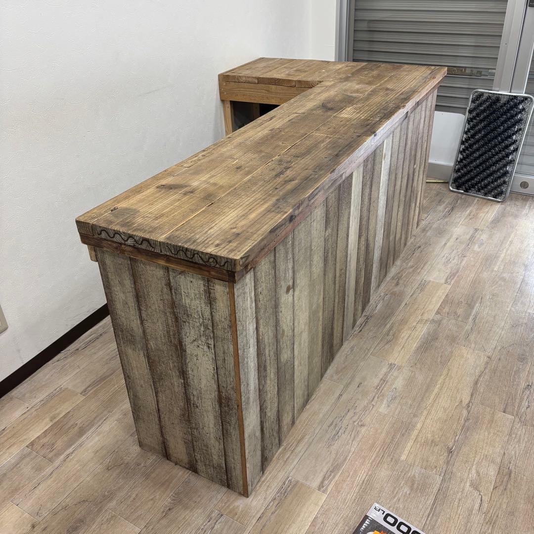 こ*ん様 店舗什器 オーダーメイドレジ台足場板はしけ板アメリカン雑貨アメカジ