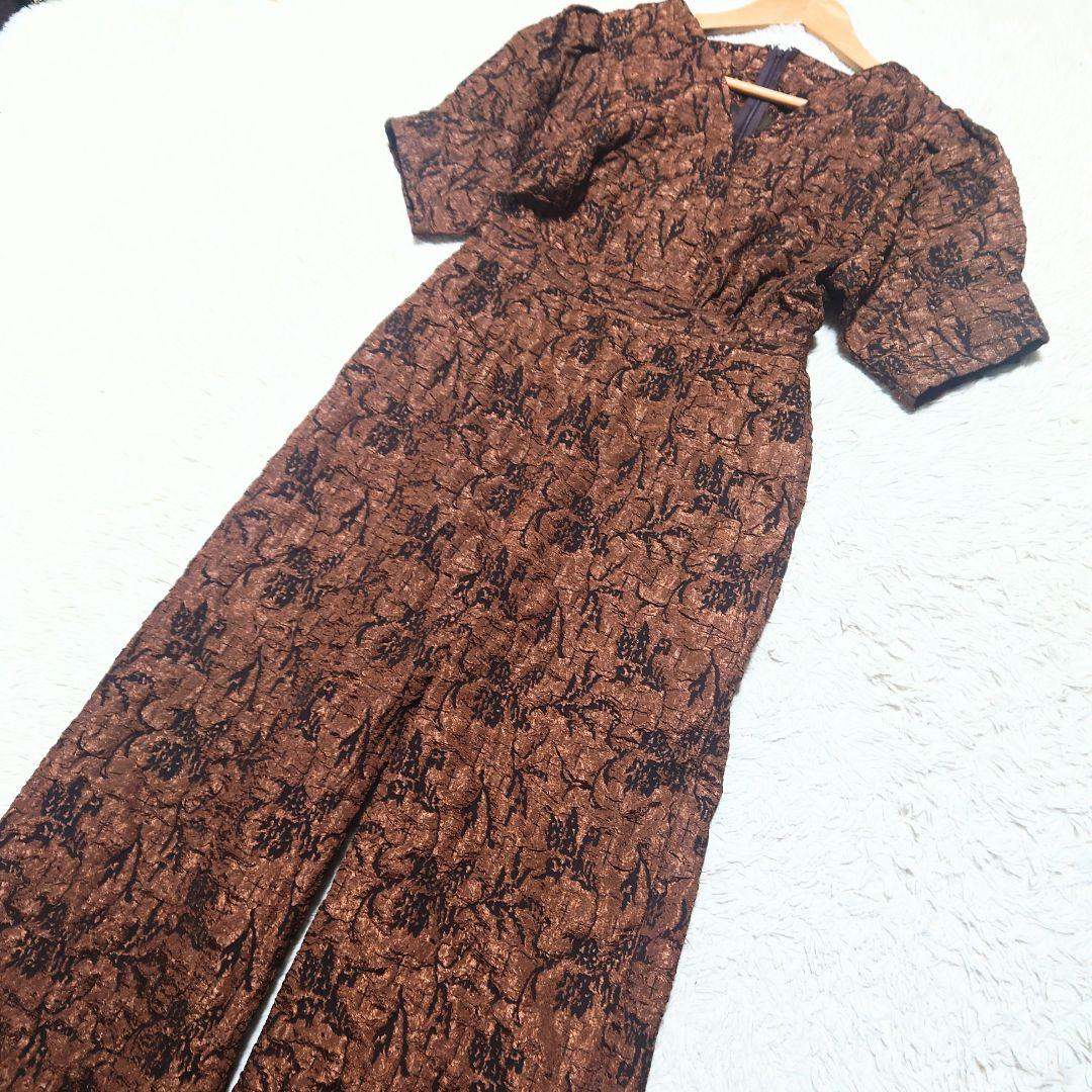 【未使用品】KATRIN TOKYO Vネックオールインワン ブラウン