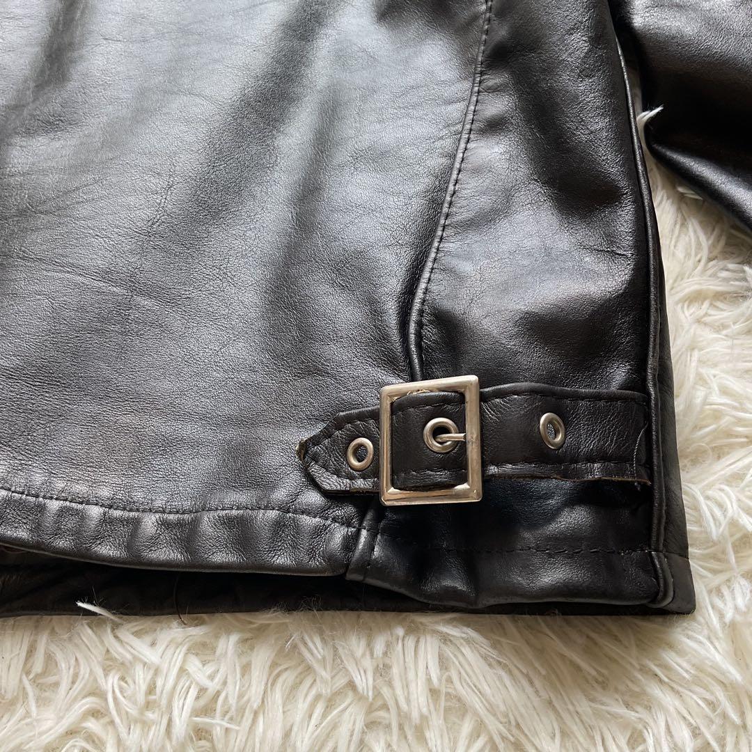 美品✨schott 141 レザージャケット　シングルライダース　本革　40 黒