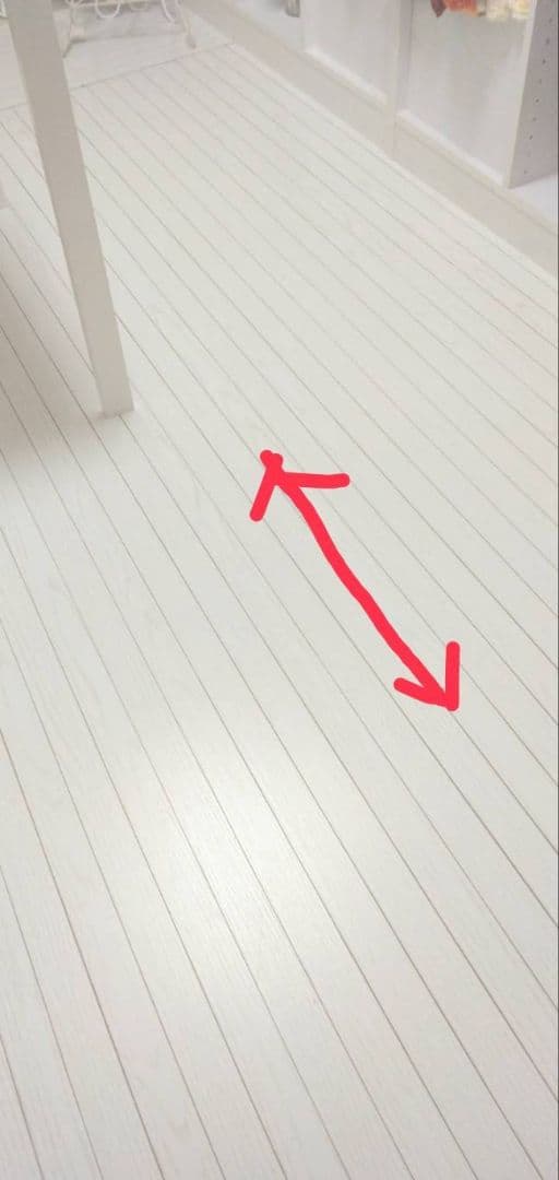 引取限定　タンスのゲン　ウッドカーペット4.5畳用江戸間260×260cm白