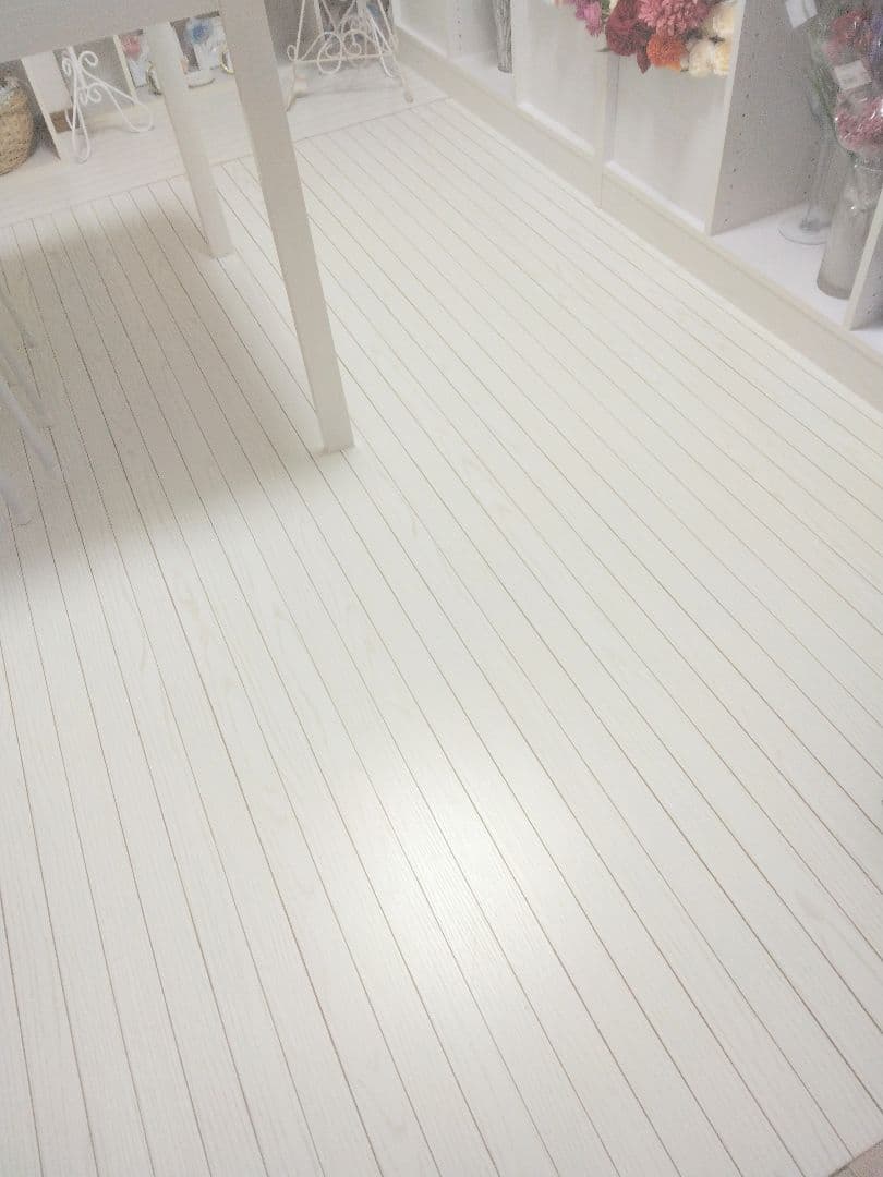 引取限定　タンスのゲン　ウッドカーペット4.5畳用江戸間260×260cm白