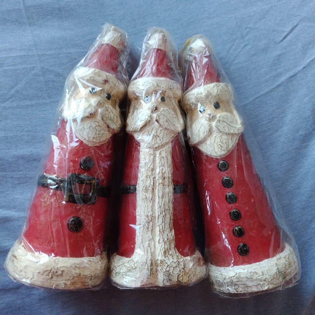 サンタクロース ・キャンドル 3体セット