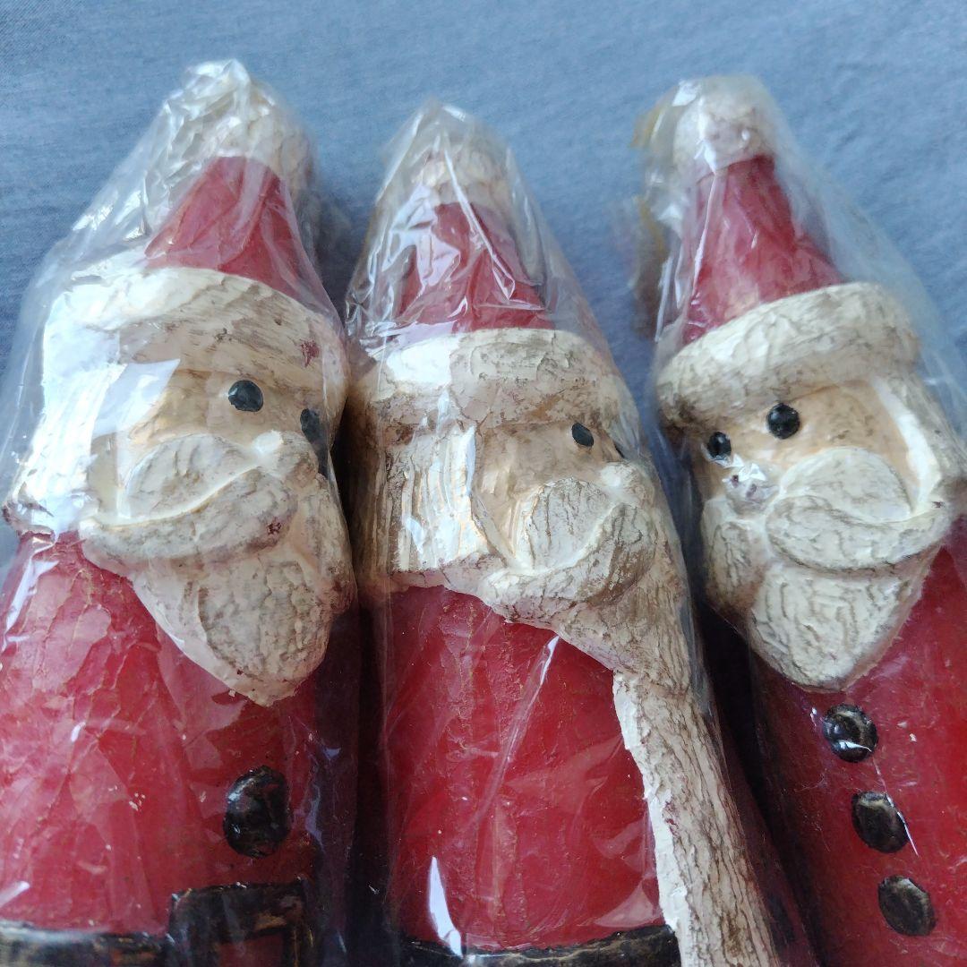 サンタクロース ・キャンドル 3体セット