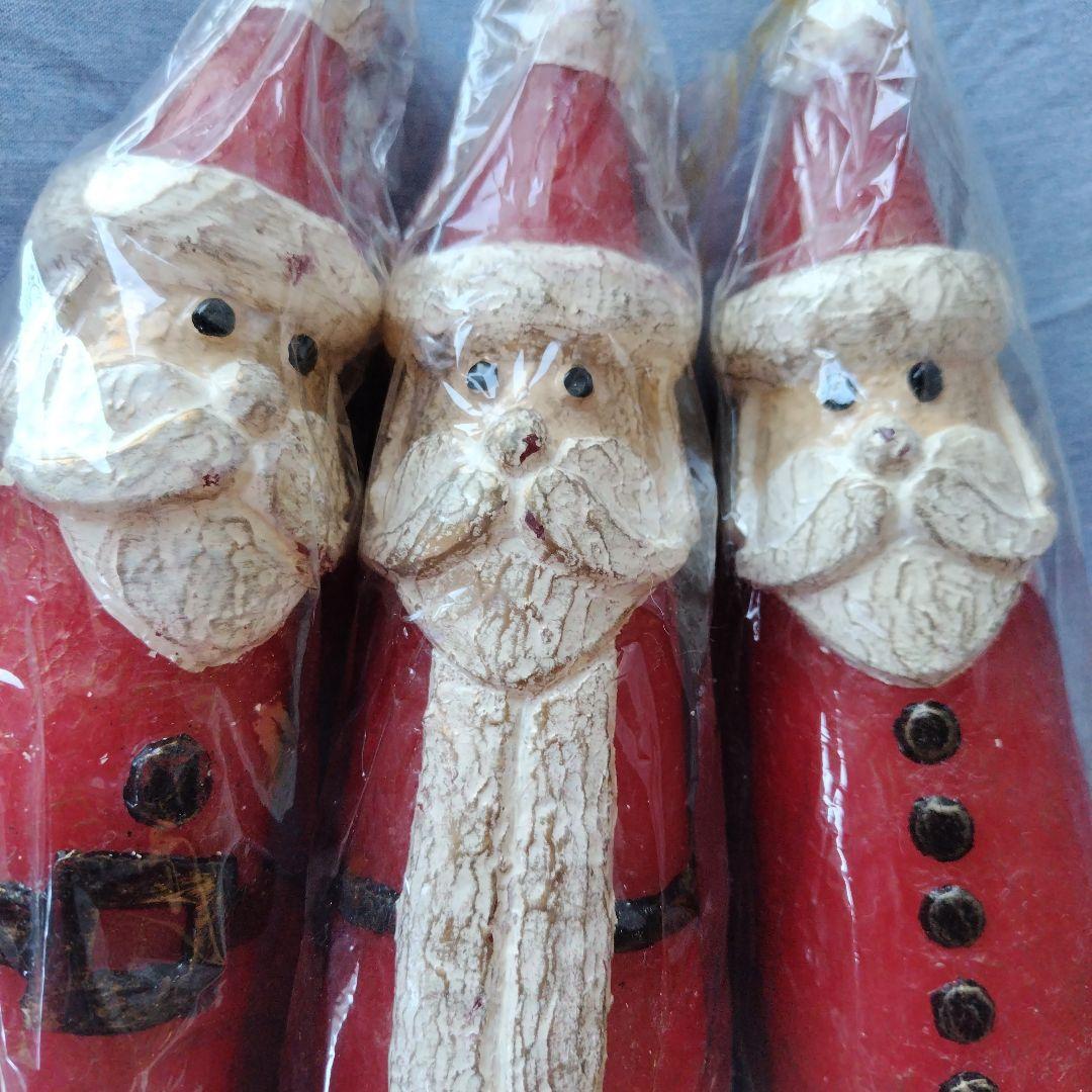 サンタクロース ・キャンドル 3体セット