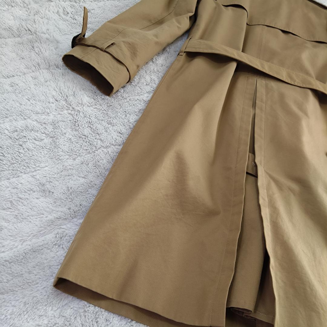 HYKE ベージュ トレンチコート Ｌ相当　ベルト　ライナー付　ロング丈　日本製