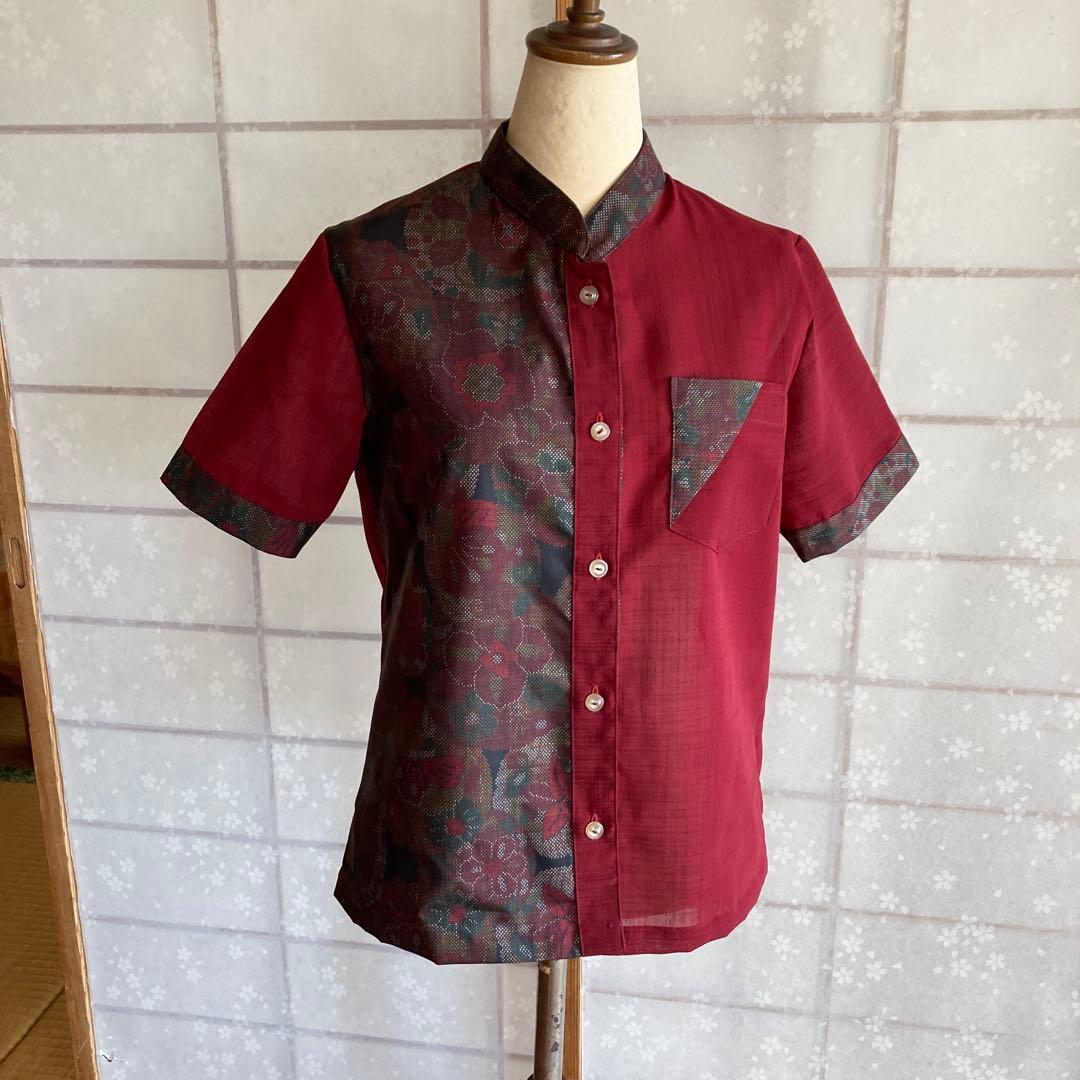 No.198 かりゆしウェア大島紬レディース