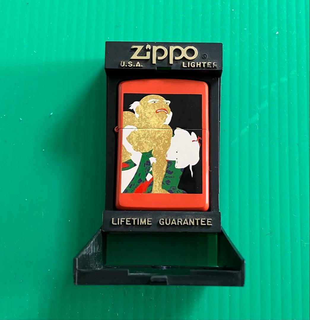 横尾忠則デザイン　朱色漆塗り × 浮世絵 × ZIPPOライター