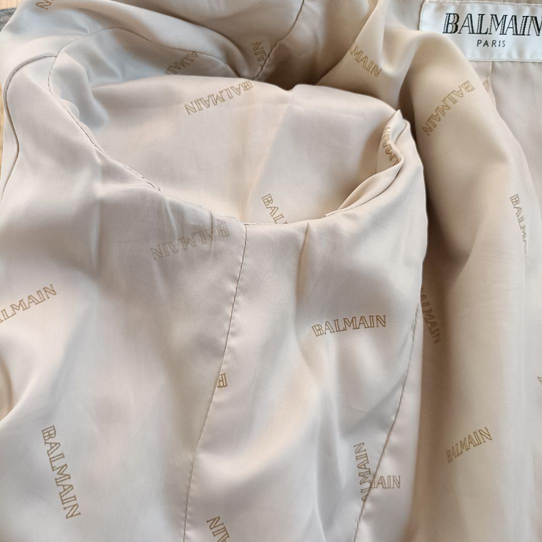 【美品✨️】BALMAIN ラムレザーキルティングジャケット サイズ9(М)