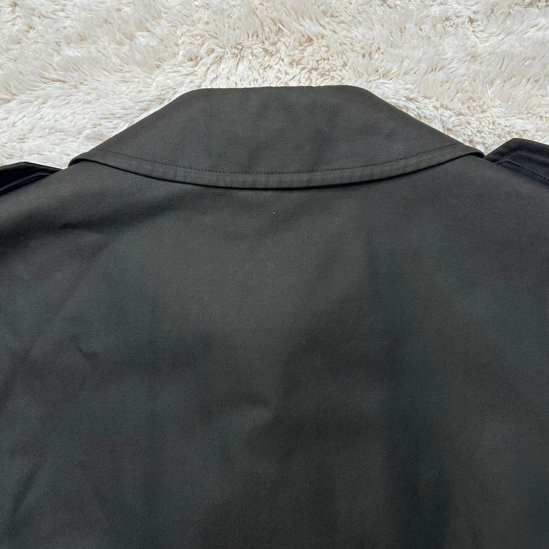 【丈長め】バーバリー ロンドン チャコールグレー トレンチコート ノバチェック