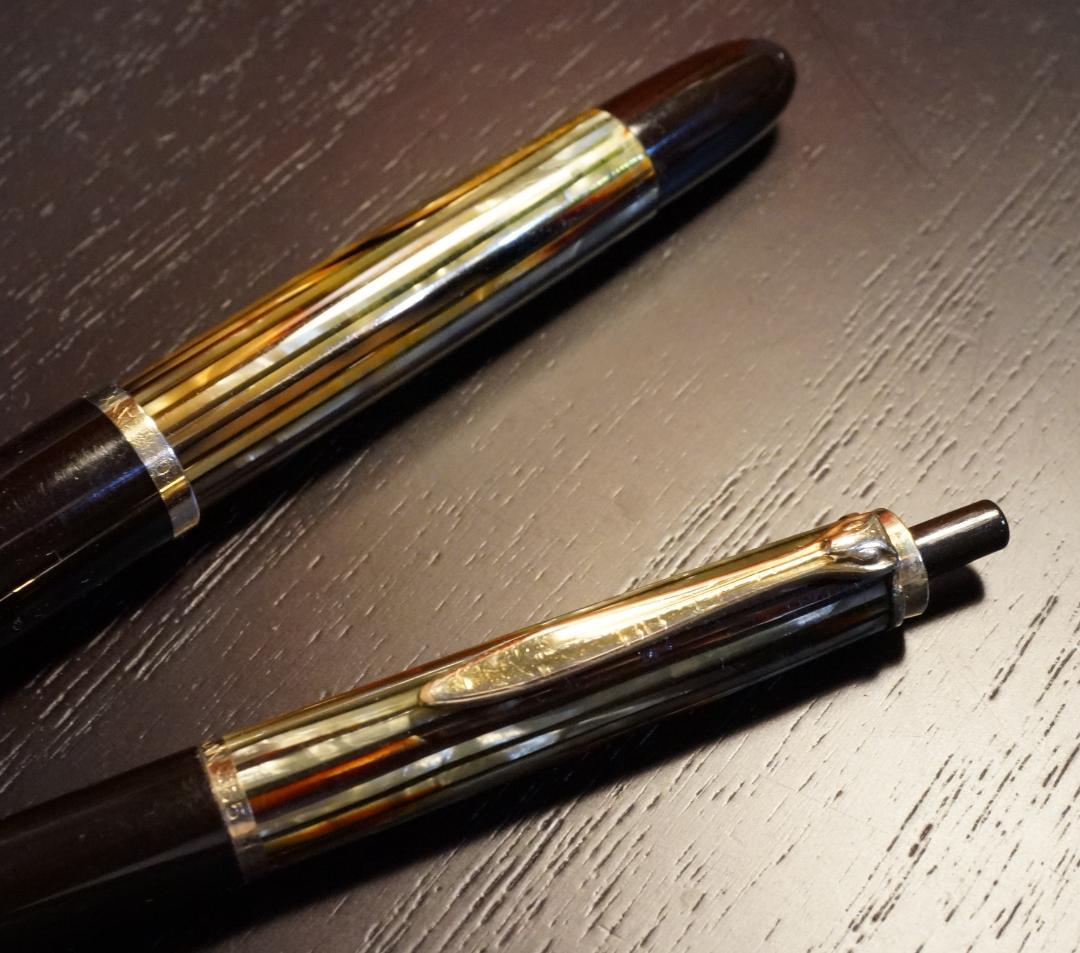 ペリカンヴィンテージ万年筆＆ボールペン１９５９年製　当時物新品ニブに交換済