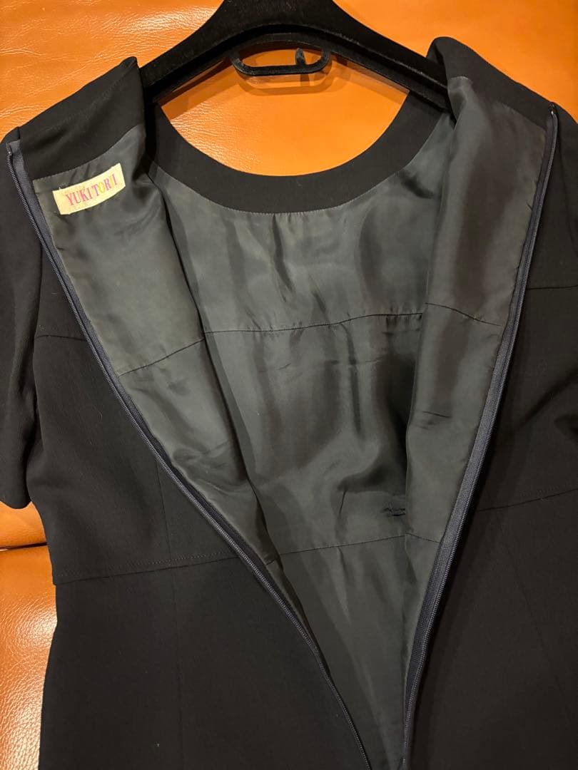 ユキ トリイお受験スーツ　ネイビー　ジャケット・ワンピース　セットアップ