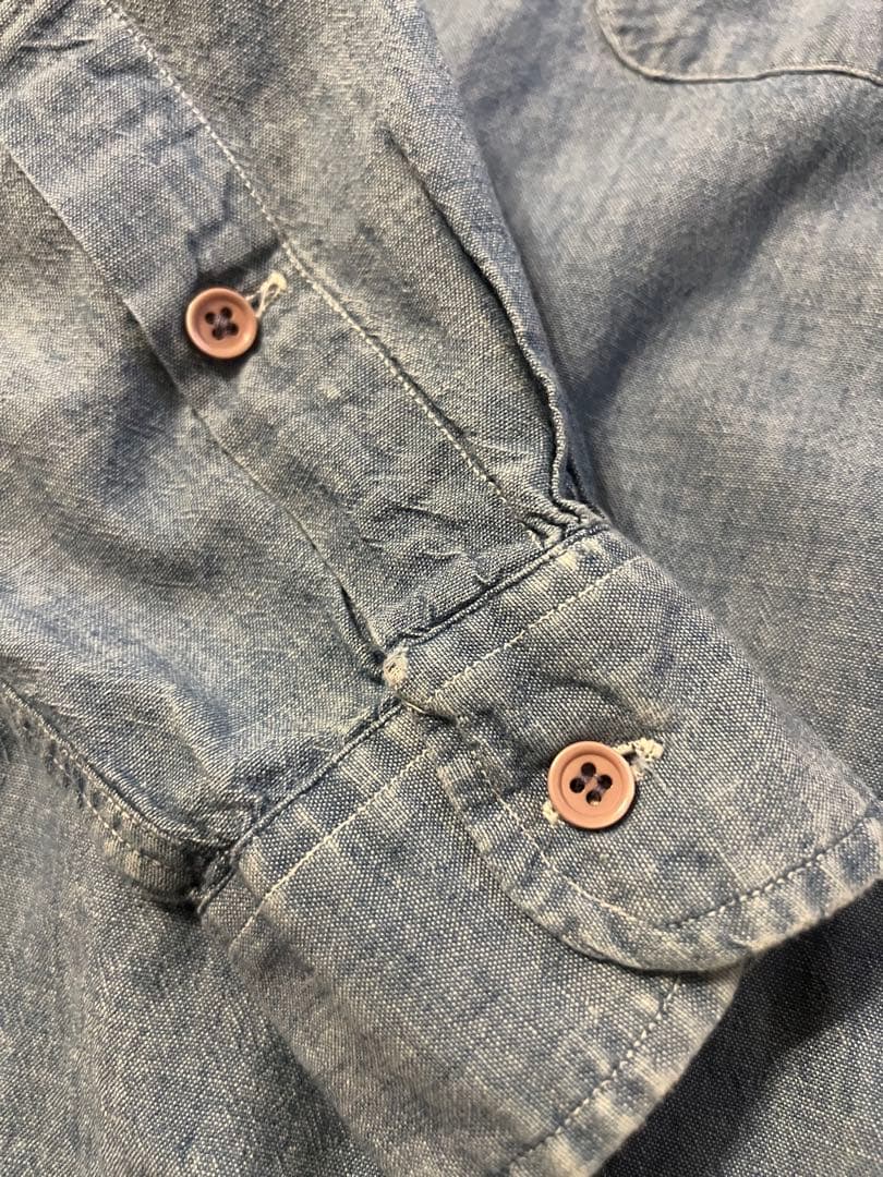 ラルフローレン　シャンブレーシャツ　タグ大文字　ヴィンテージ