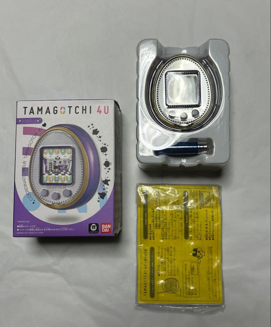 たまごっち 4U パープル 動作確認済　現状販売　箱あり
