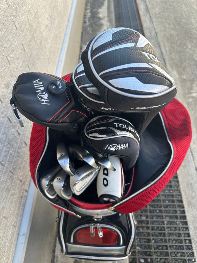 HONMA TOUR WORLD Xシャフト10本＋ODYSSEYパター＋バッグ