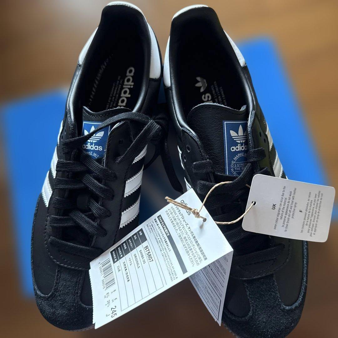 adidas Samba OG ブラック/ホワイト 24.5cm