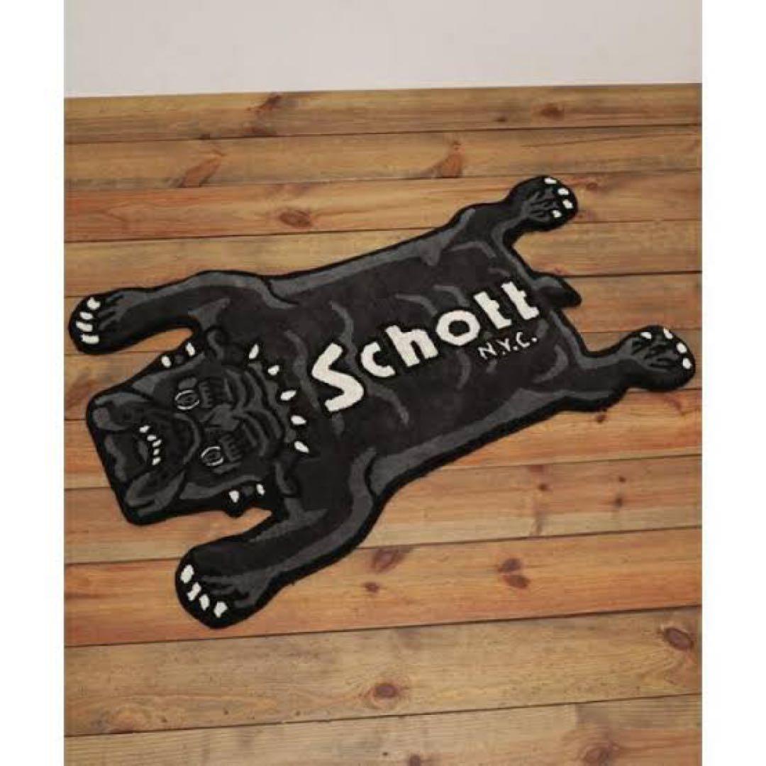 【Schott】 チベタン ブルドッグ ラグ Lサイズ チベタンカーペット