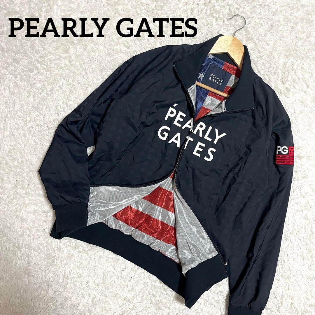 ✨未使用級✨パーリーゲイツ ナイロンジャケット 防水 アメリカ星条旗 Mサイズ