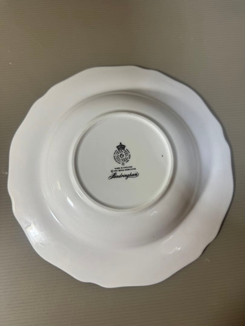 2353 英国製　ロイヤルウースター　【Sandringham】ディナープレート
