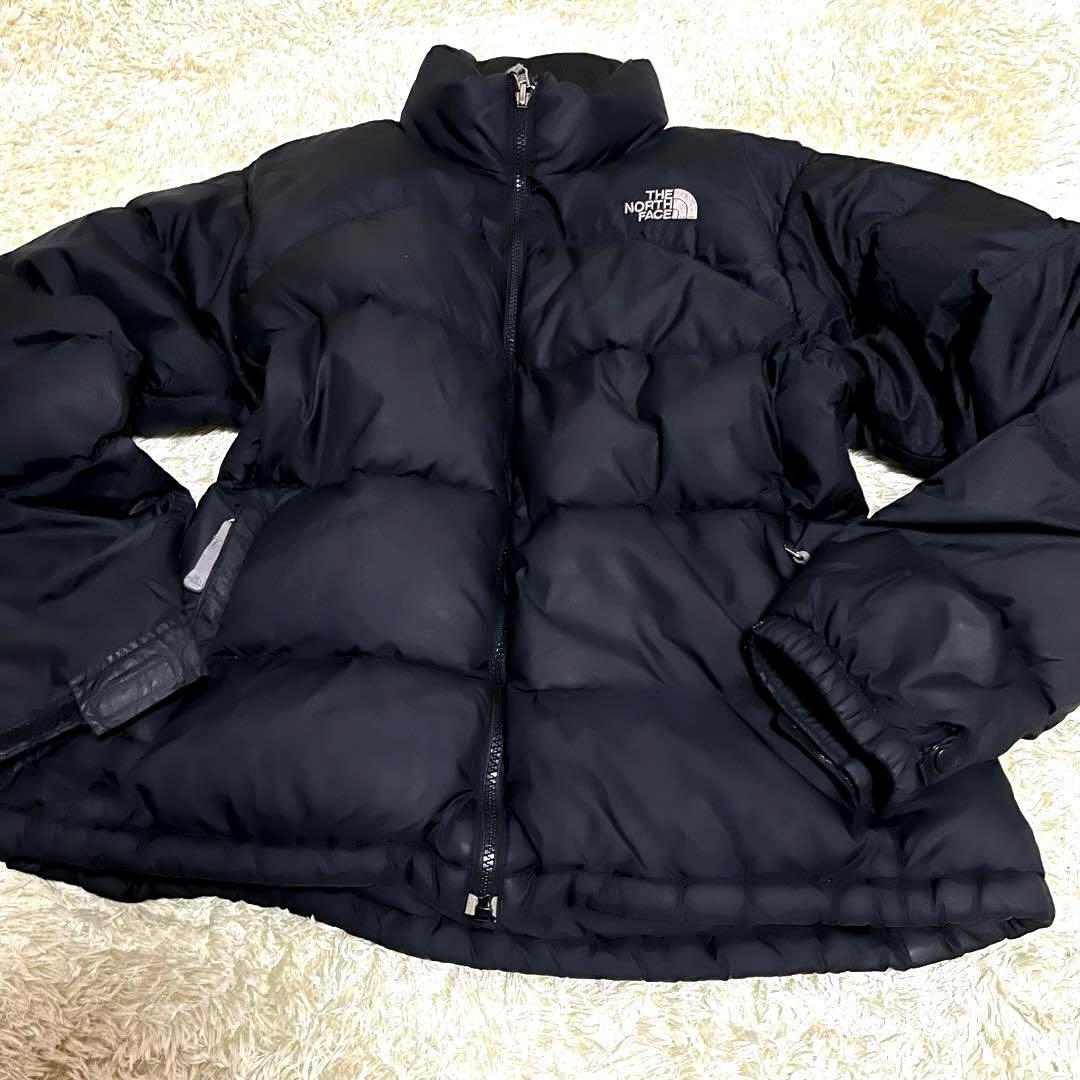ノースフェイス　ダウンジャケット　レディースL　700フィル　ブラック黒　古着