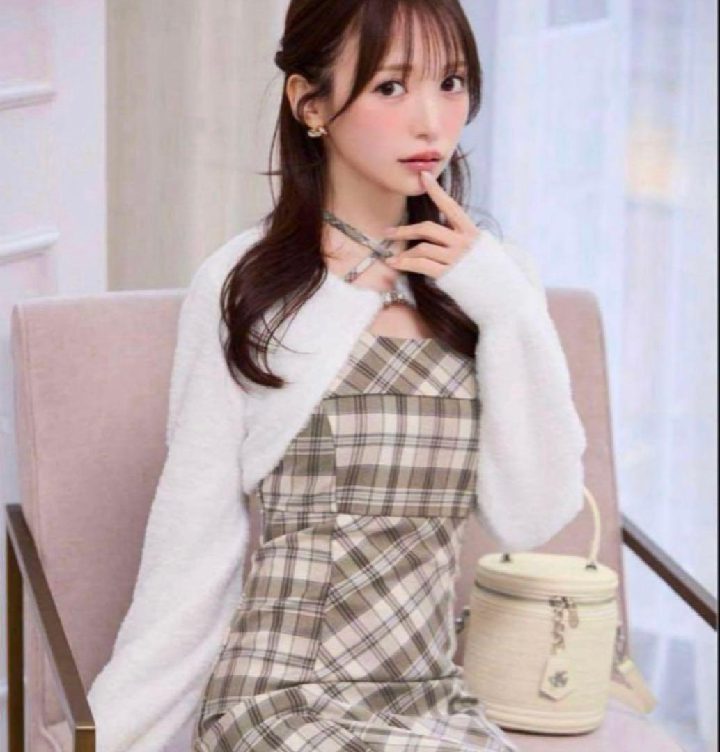 michell macaron ミシェルマカロン アンサンブルチェックワンピース