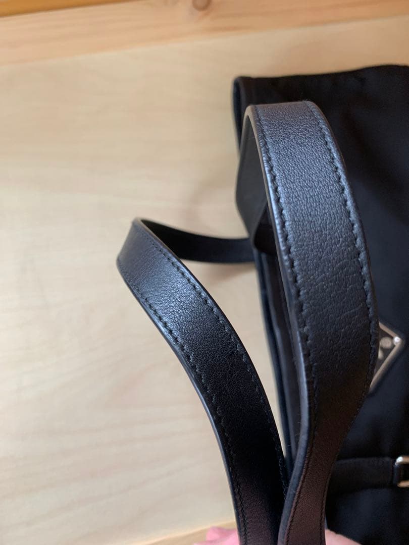 [美品]プラダ トートバッグ　ナイロン　ブラック